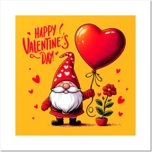 Valentine Gnomes Valentines Day 2024 Posters and Art